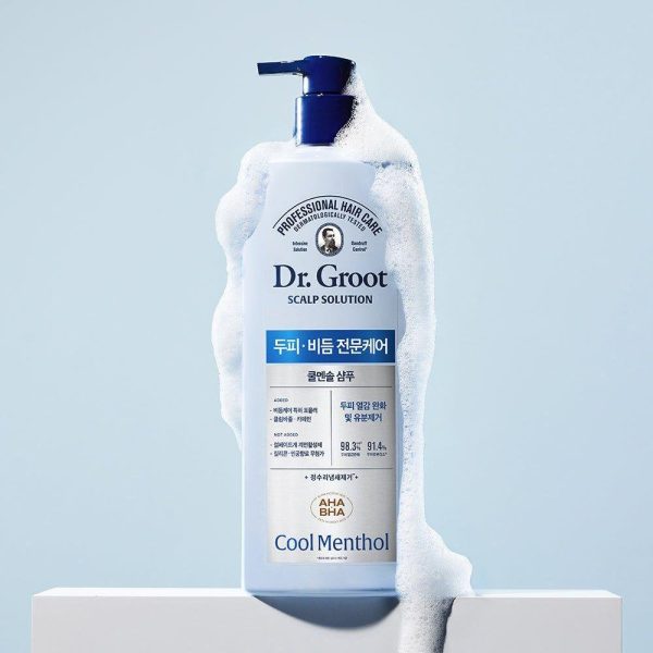Dr.Groot Scalp Solution Shampoo Cool Menthol –180ml | Deep Cleansing & Dandruff Control